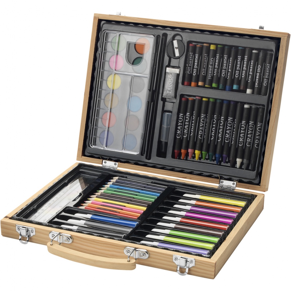Logo trade corporate gift photo of: Rainbow 67-piece colouring set